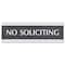 Headline Sign No Soliciting, 9" W x 3" H 4758 - alternate 1